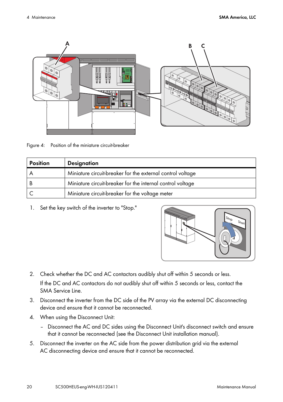 SMA SC 500HE-US Maintenance Manual User Manual | Page 20 / 48
