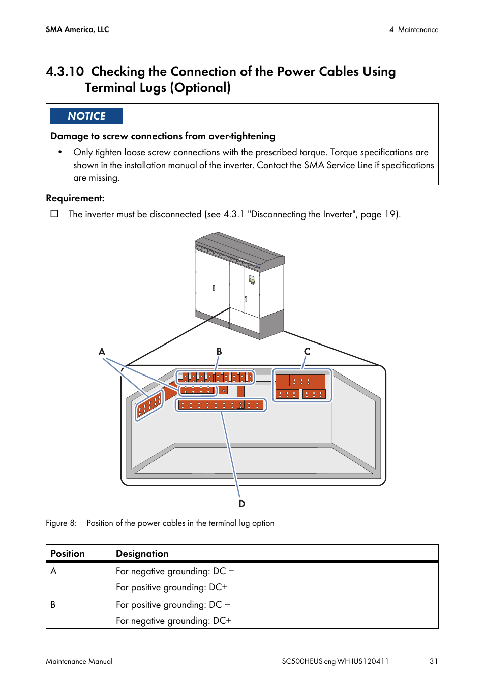 SMA SC 500HE-US Maintenance Manual User Manual | Page 31 / 48