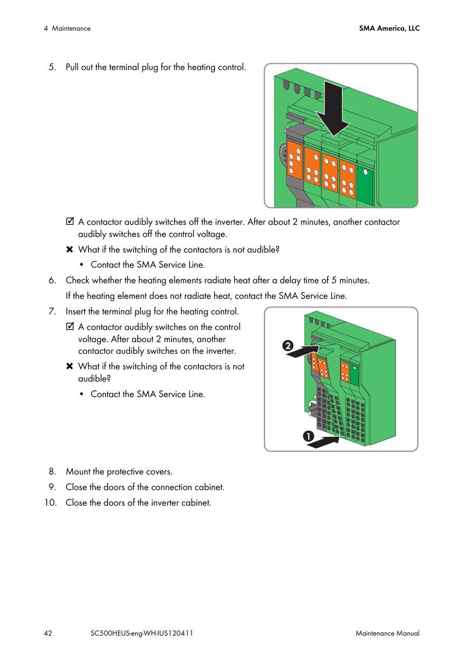 SMA SC 500HE-US Maintenance Manual User Manual | Page 42 / 48