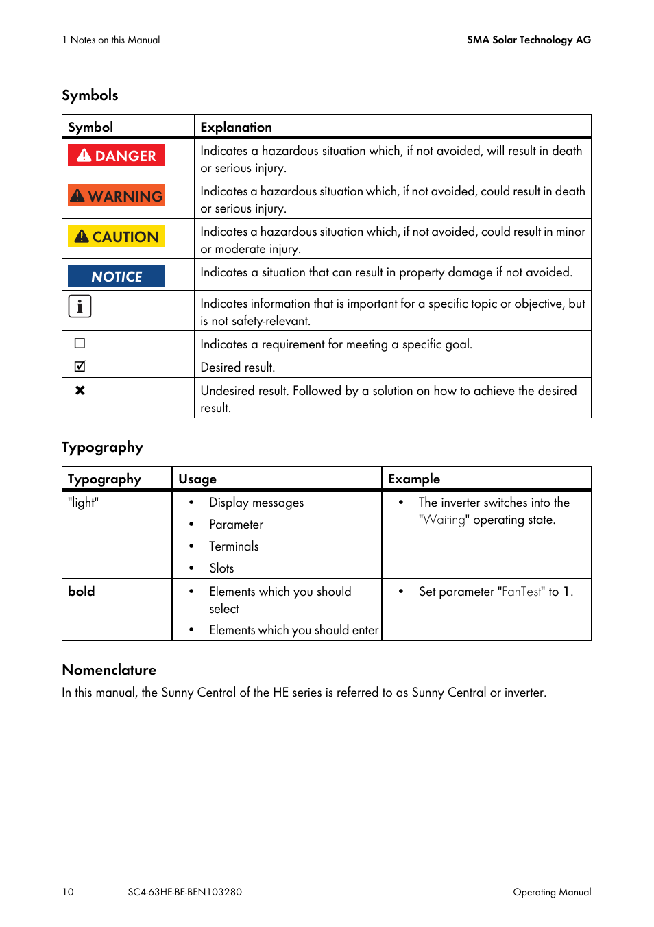 SMA SC 400HE User Manual | Page 10 / 104