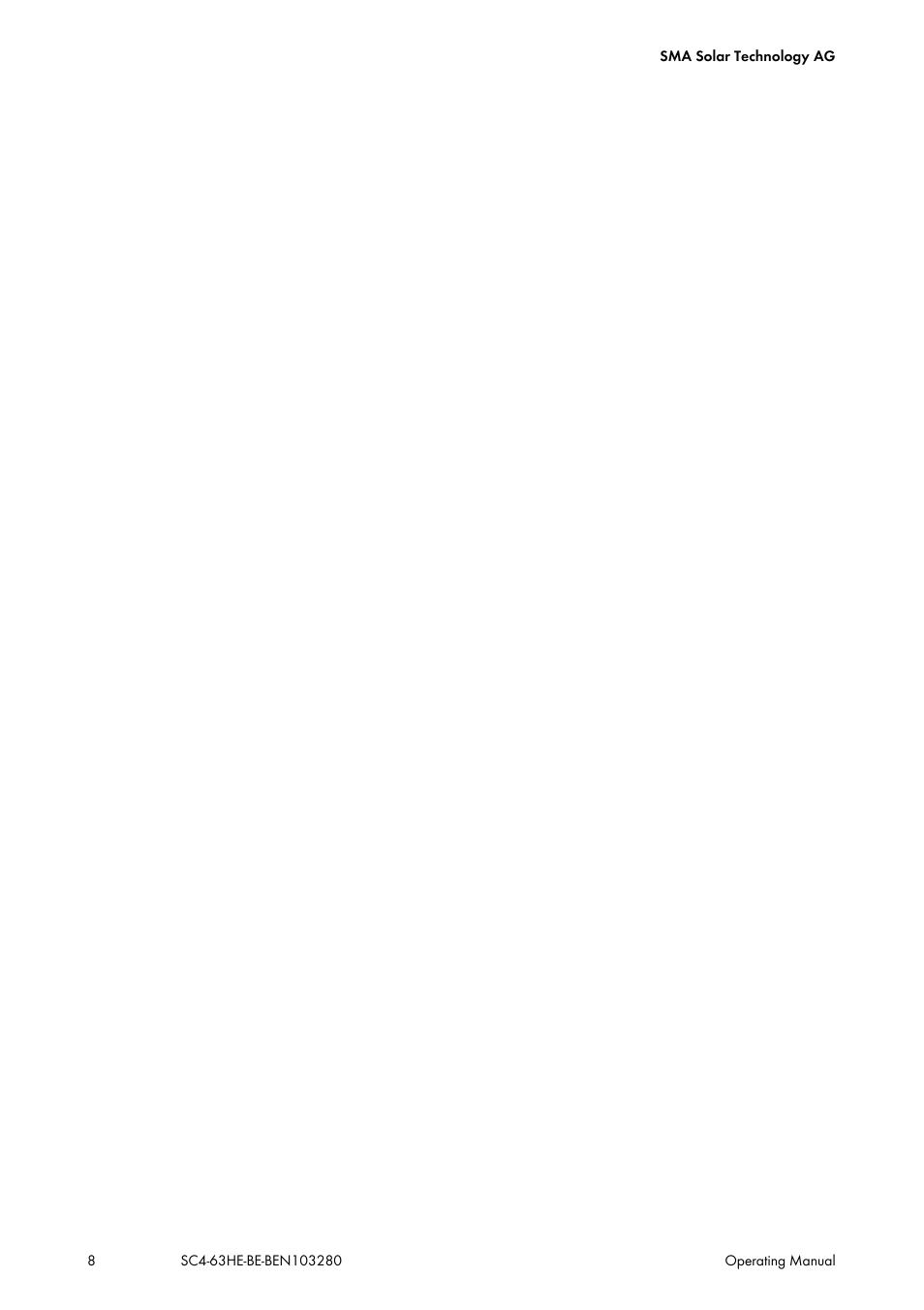 SMA SC 400HE User Manual | Page 8 / 104