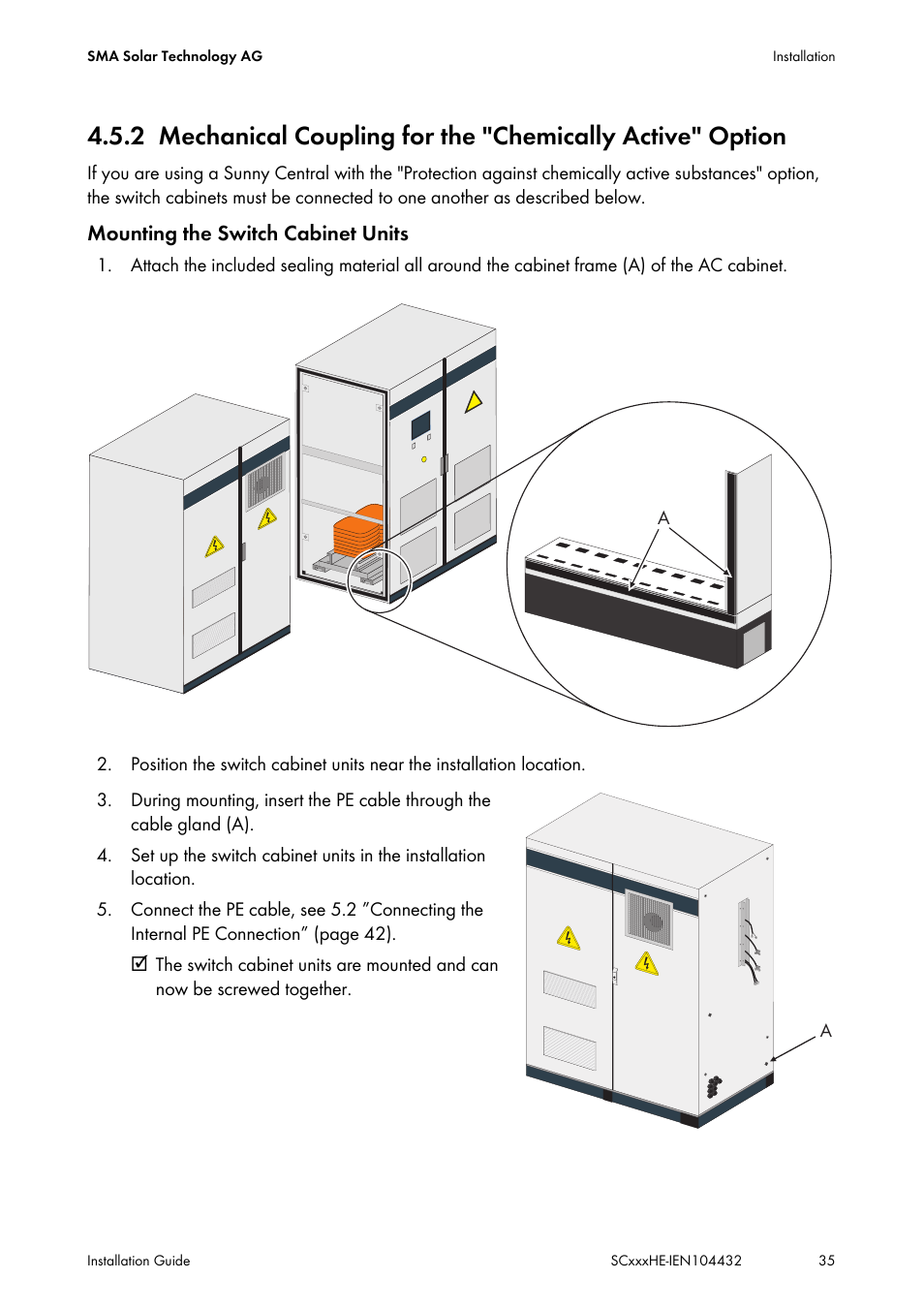 SMA SC 400HE Installation User Manual | Page 35 / 108