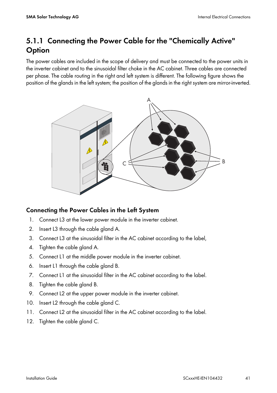 SMA SC 400HE Installation User Manual | Page 41 / 108