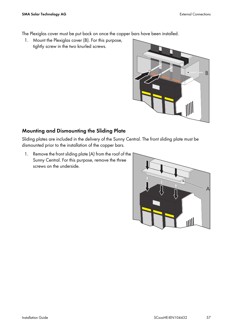 SMA SC 400HE Installation User Manual | Page 57 / 108