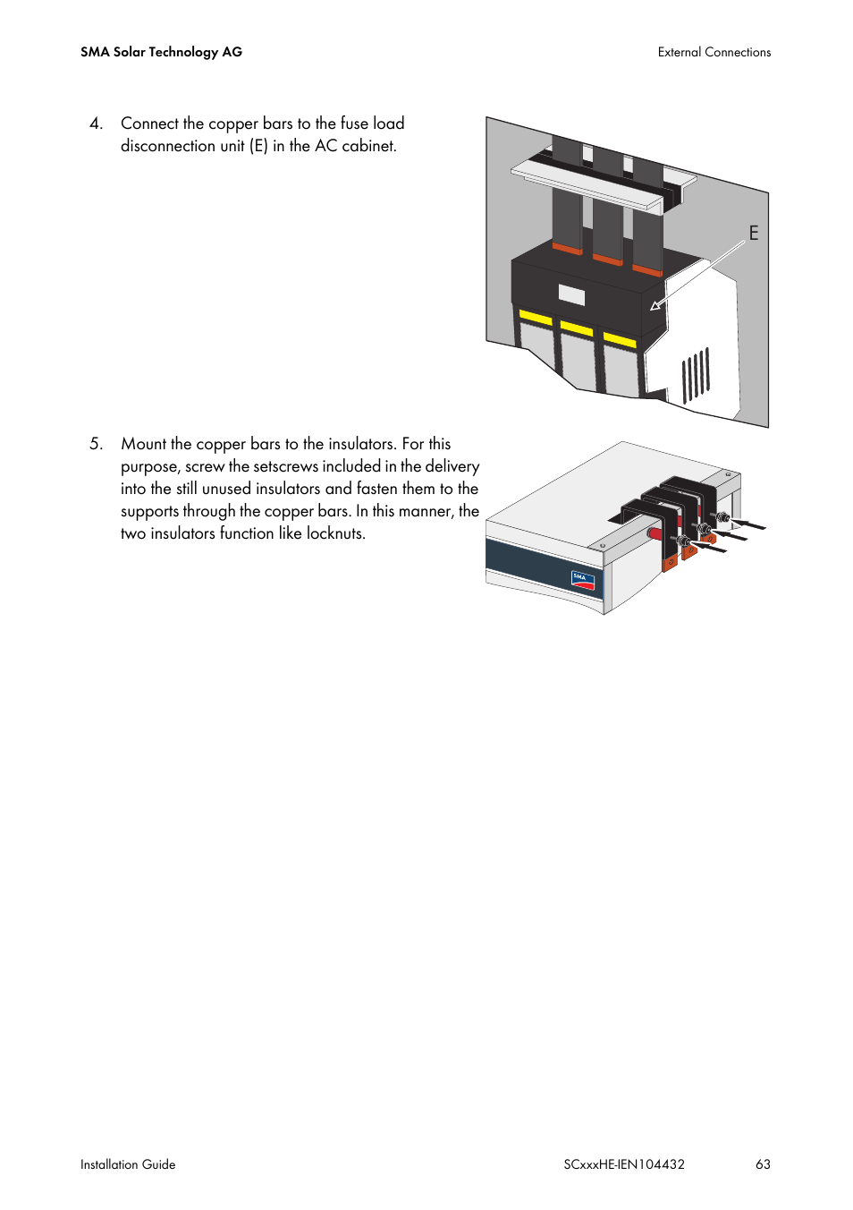 SMA SC 400HE Installation User Manual | Page 63 / 108