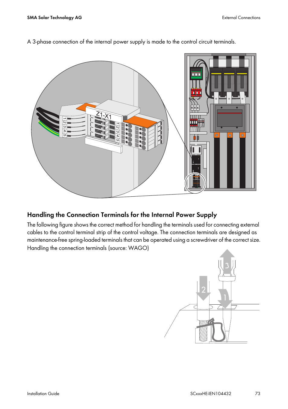 SMA SC 400HE Installation User Manual | Page 73 / 108