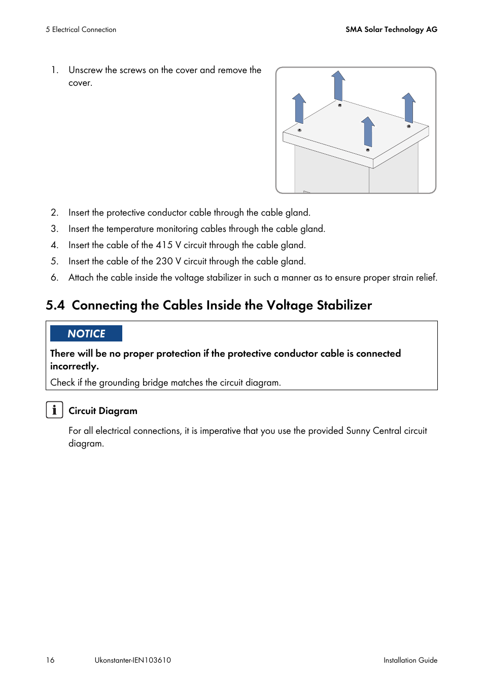 SMA VOLTAGE STABILIZER User Manual | Page 16 / 28