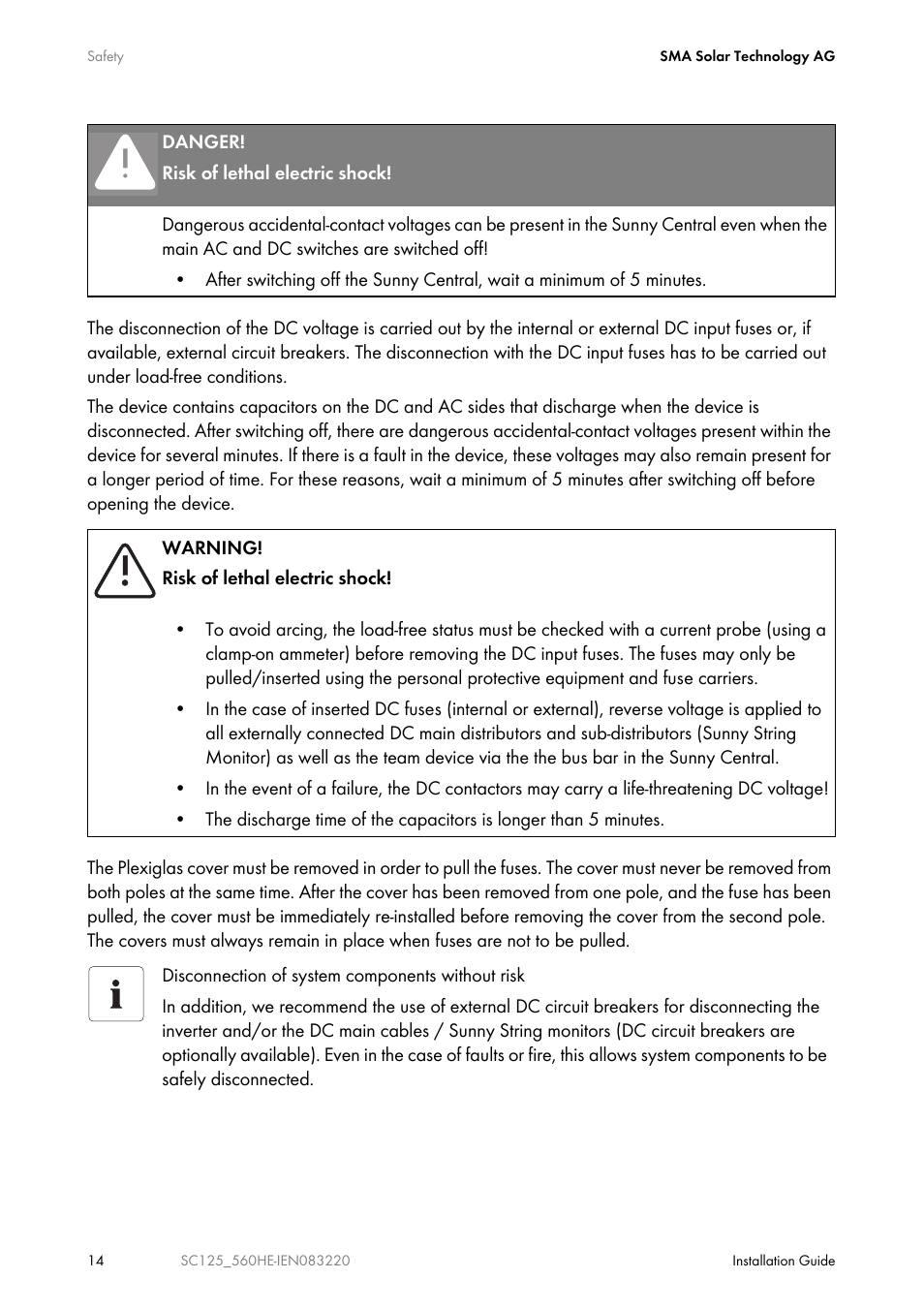 SMA SC 100LV-560HE User Manual | Page 14 / 92