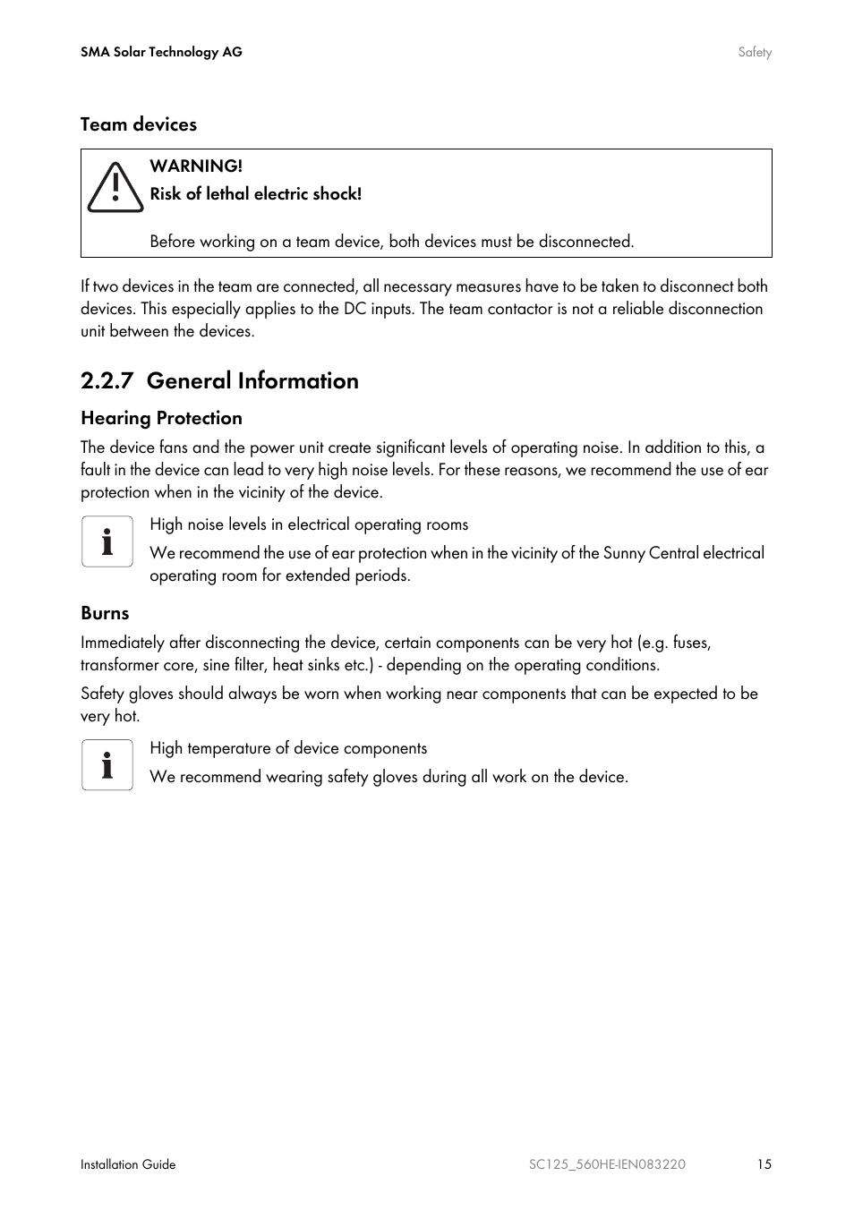 7 general information | SMA SC 100LV-560HE User Manual | Page 15 / 92