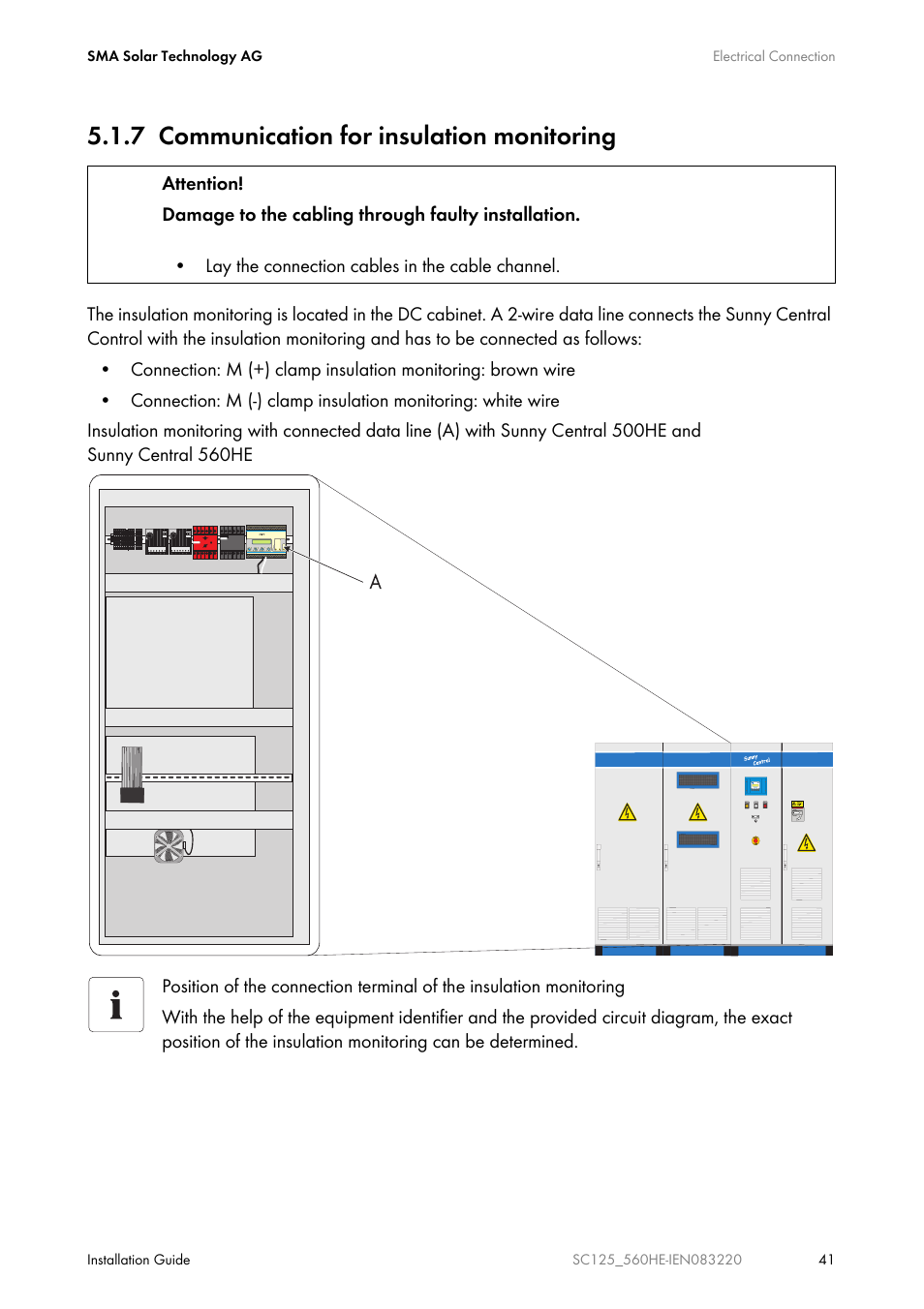 7 communication for insulation monitoring | SMA SC 100LV-560HE User Manual | Page 41 / 92