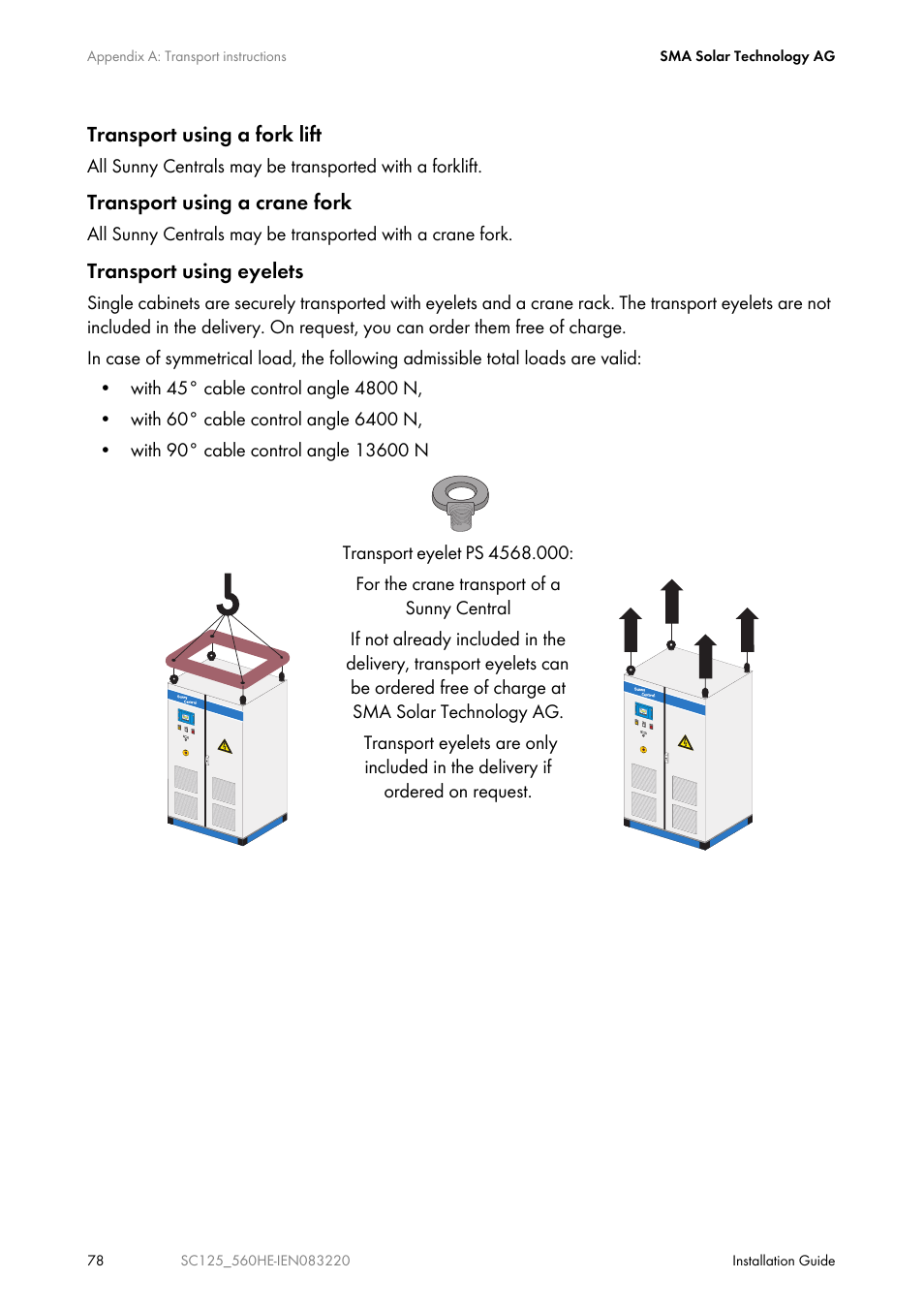 SMA SC 100LV-560HE User Manual | Page 78 / 92