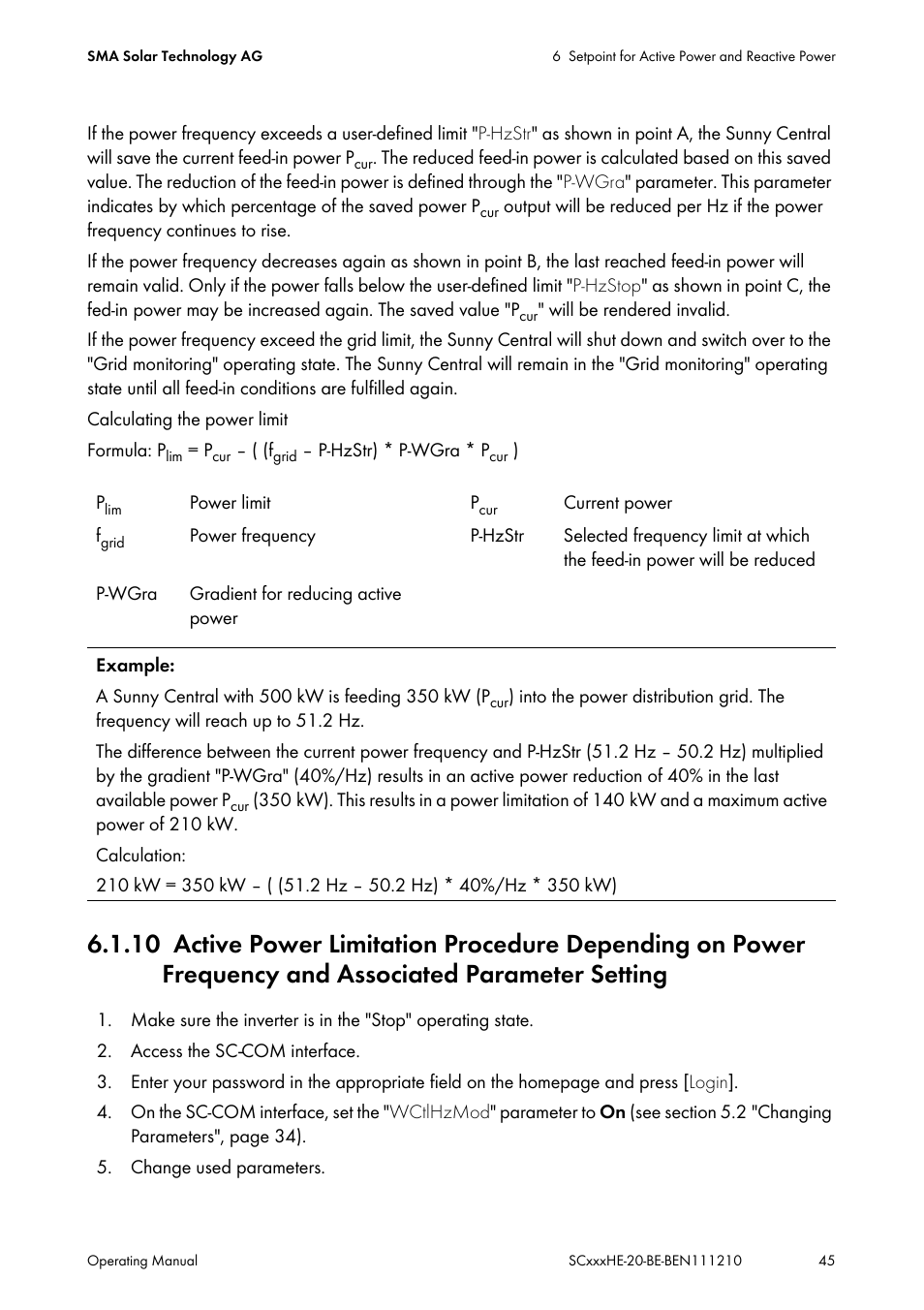 SMA SC 500HE-20 User Manual | Page 45 / 108