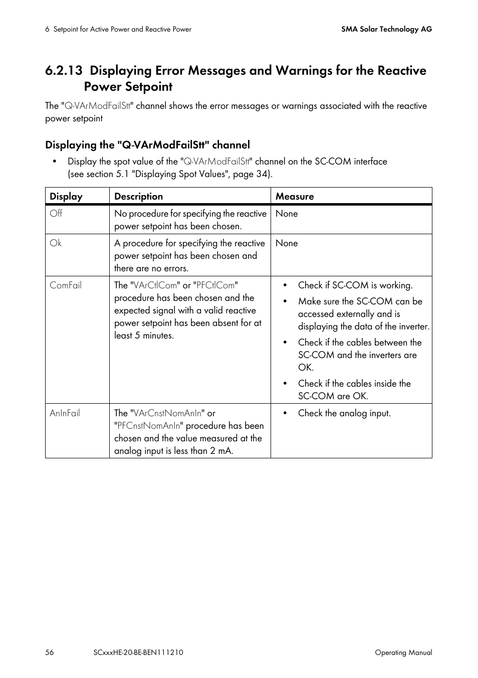SMA SC 500HE-20 User Manual | Page 56 / 108