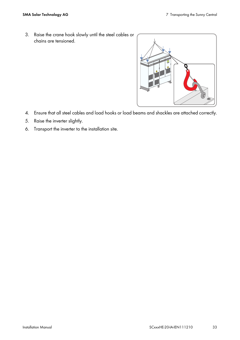 SMA SC 500HE-20 Installation User Manual | Page 33 / 76