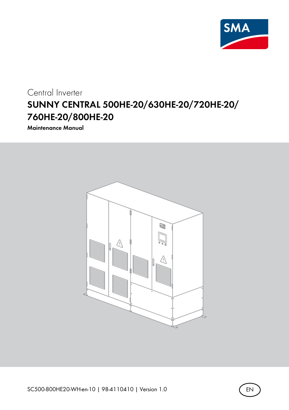 SMA SC 500HE-20 Maintenance Manua User Manual | 60 pages