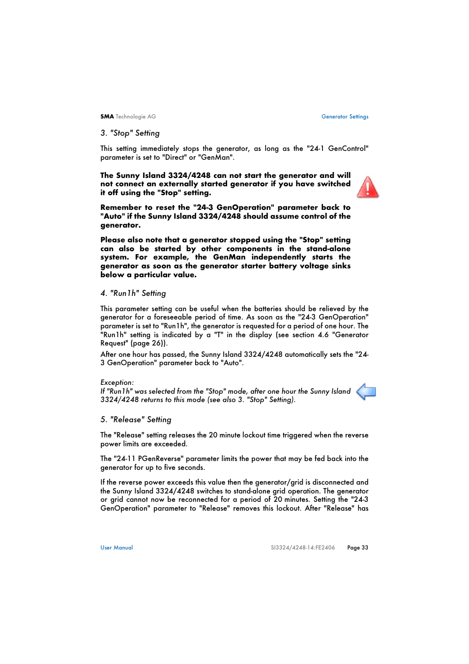 SMA SI 3324 User Manual | Page 33 / 80