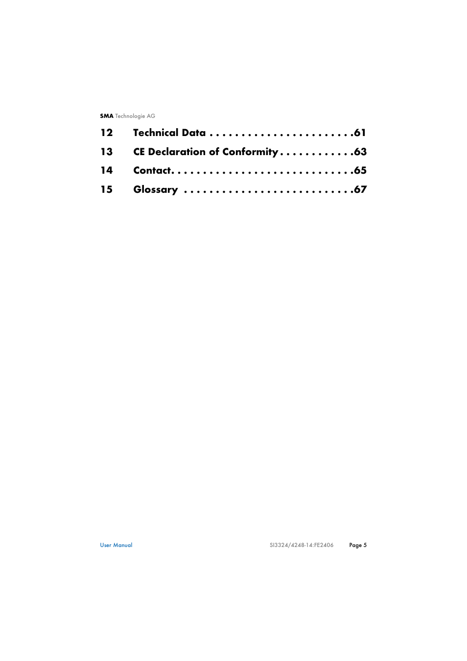 SMA SI 3324 User Manual | Page 5 / 80