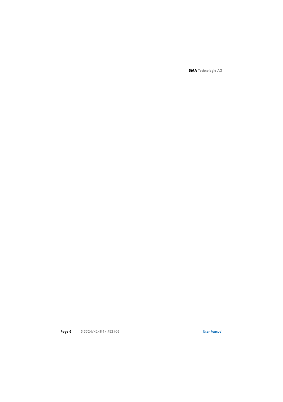 SMA SI 3324 User Manual | Page 6 / 80