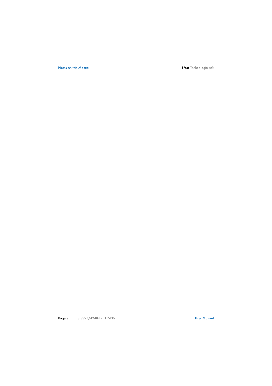 SMA SI 3324 User Manual | Page 8 / 80