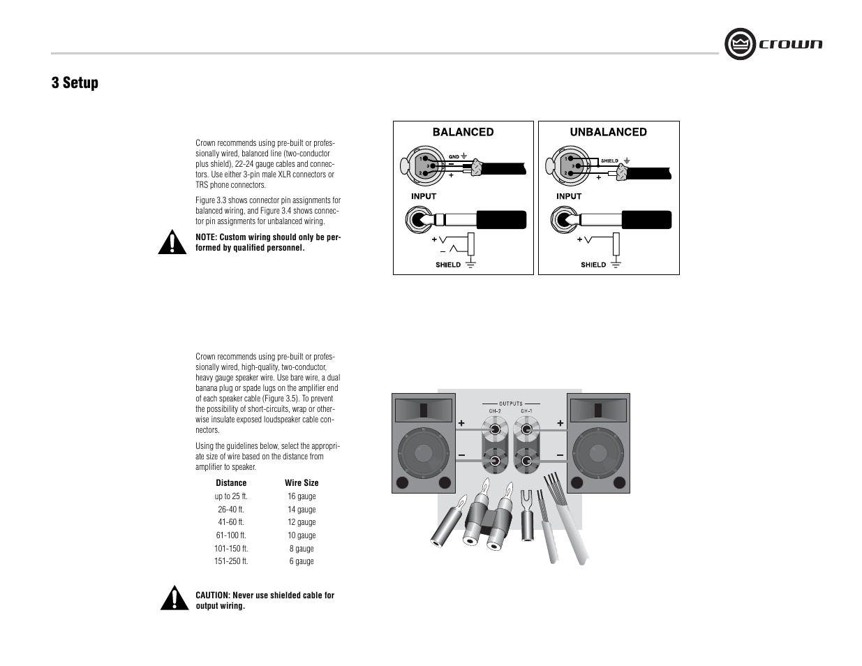 3 setup | Crown Audio K Series User Manual | Page 7 / 20