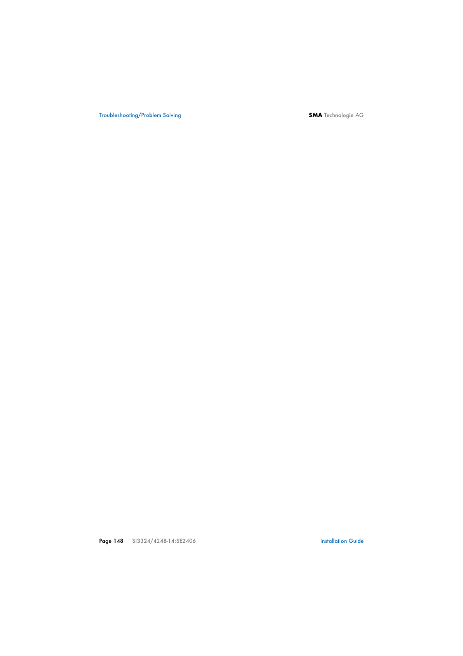 SMA SI 3324 Installation User Manual | Page 148 / 164