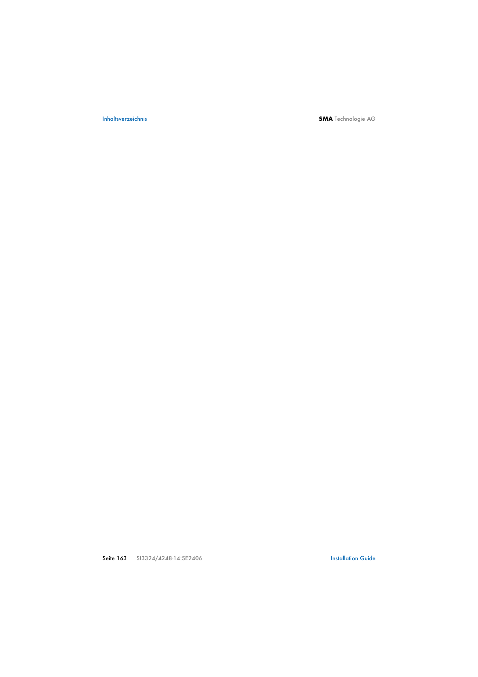 SMA SI 3324 Installation User Manual | Page 163 / 164