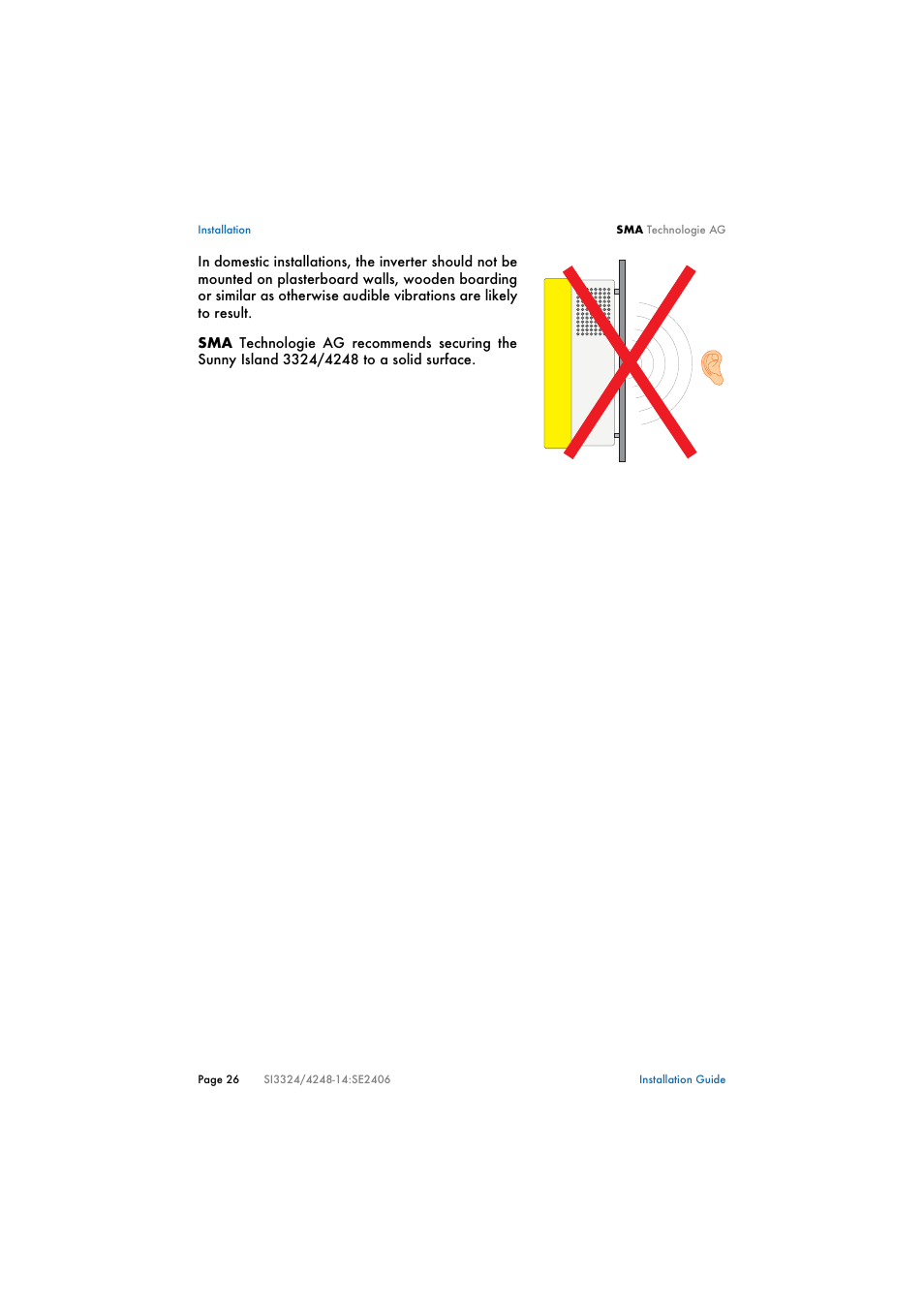 SMA SI 3324 Installation User Manual | Page 26 / 164
