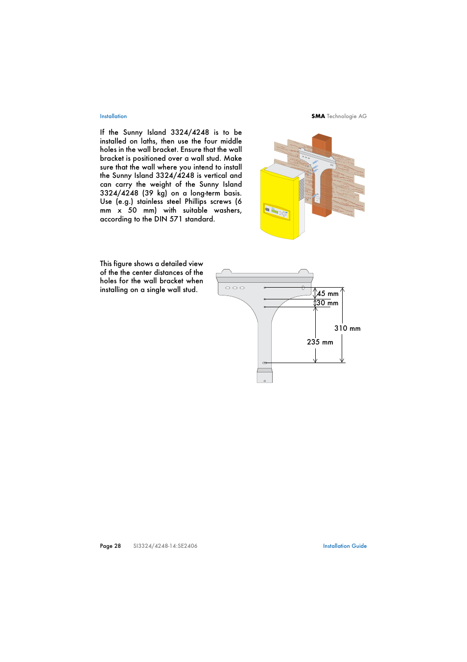 SMA SI 3324 Installation User Manual | Page 28 / 164