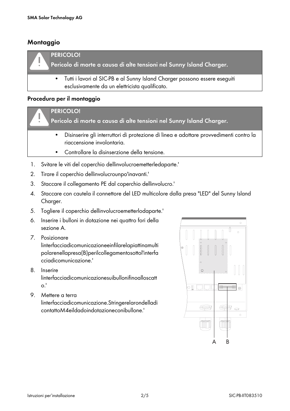 SMA SIC-PB User Manual | Page 19 / 28