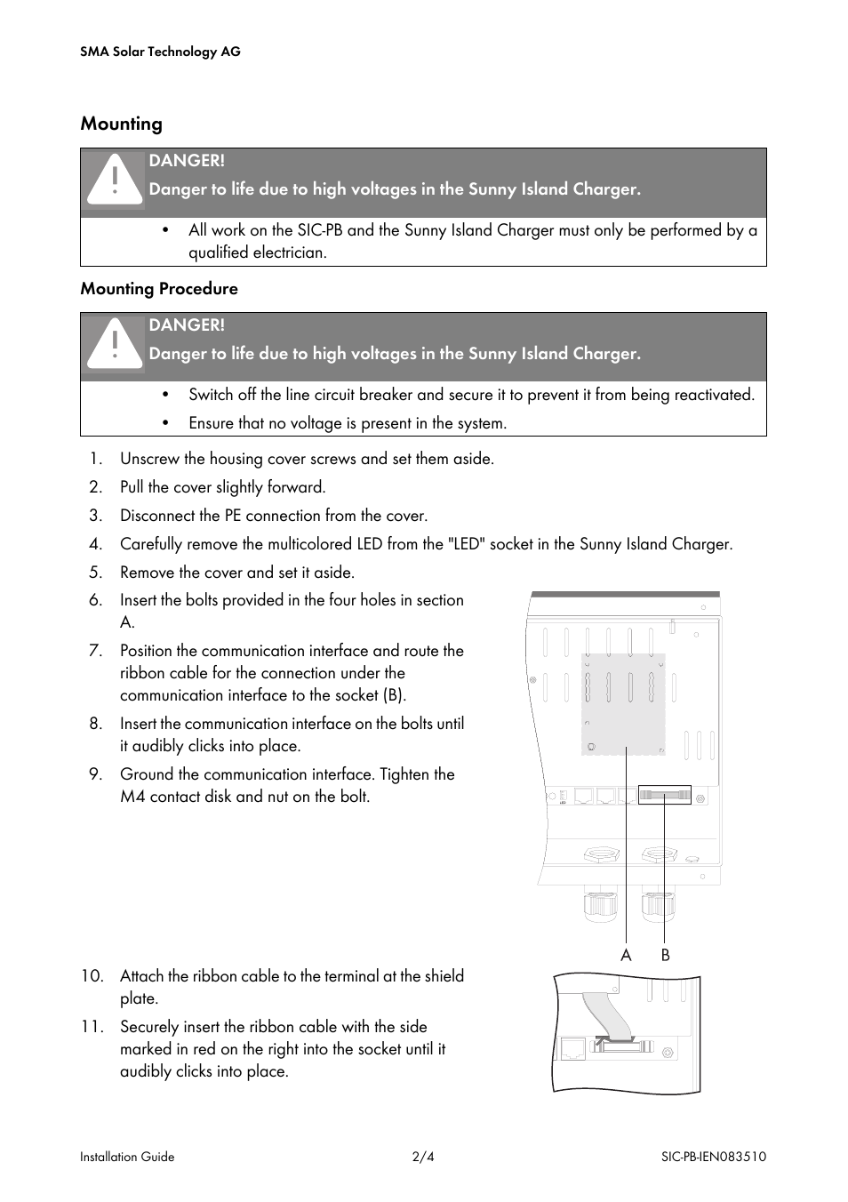 SMA SIC-PB User Manual | Page 7 / 28