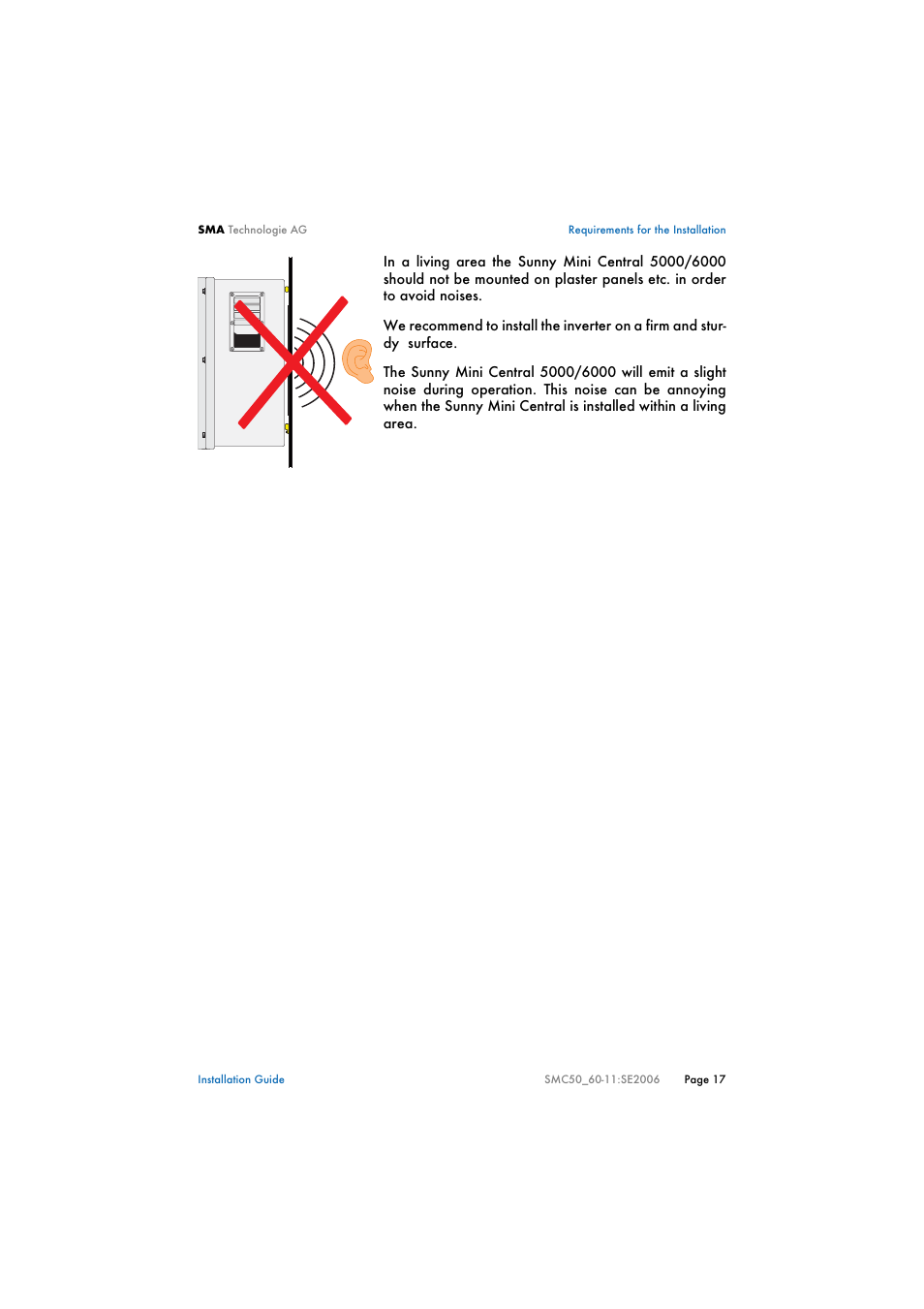 SMA SMC 5000 Installation User Manual | Page 17 / 58
