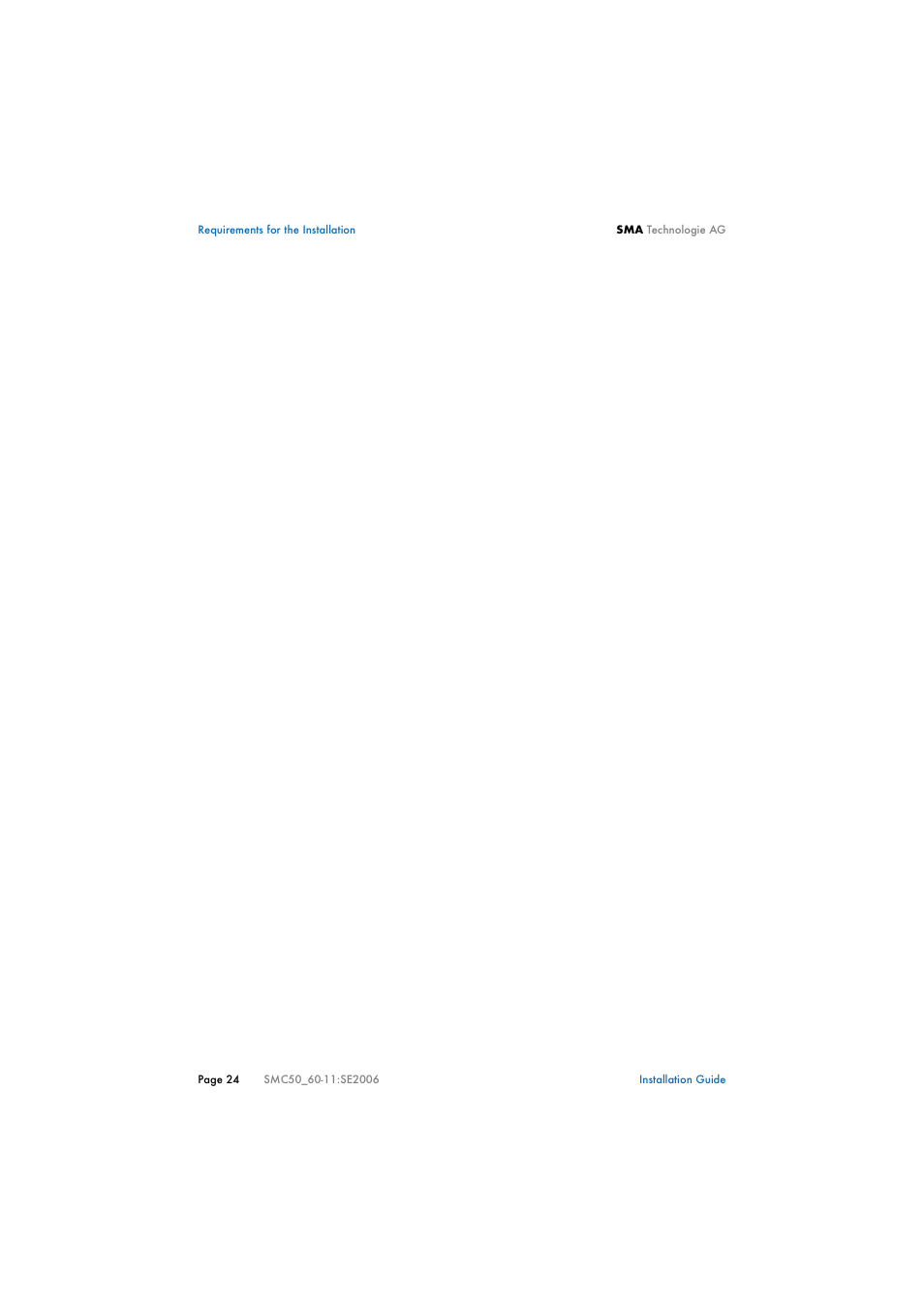 SMA SMC 5000 Installation User Manual | Page 24 / 58