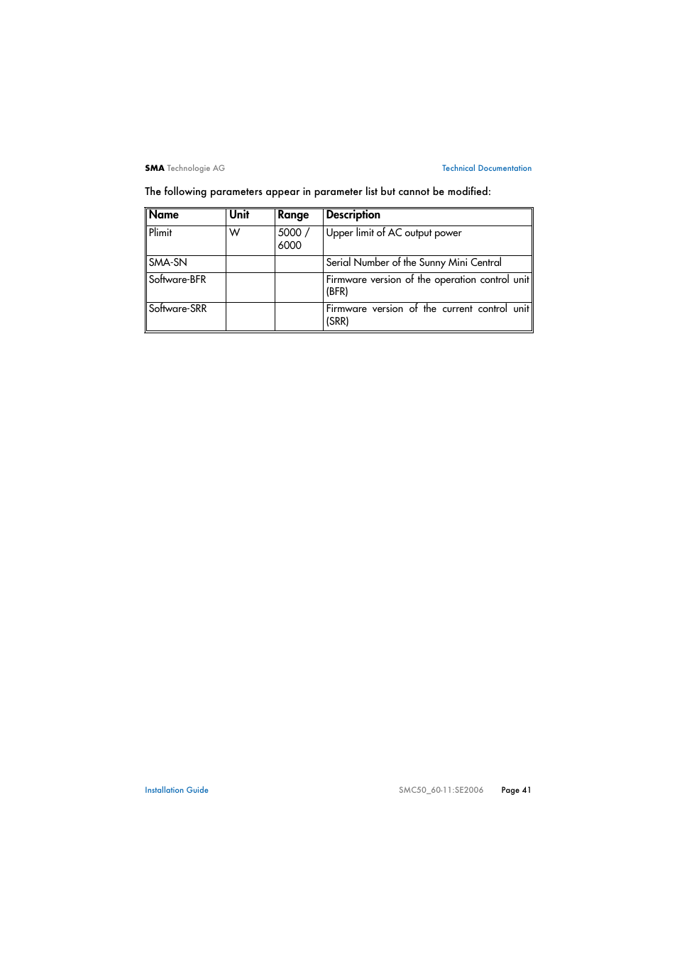 SMA SMC 5000 Installation User Manual | Page 41 / 58