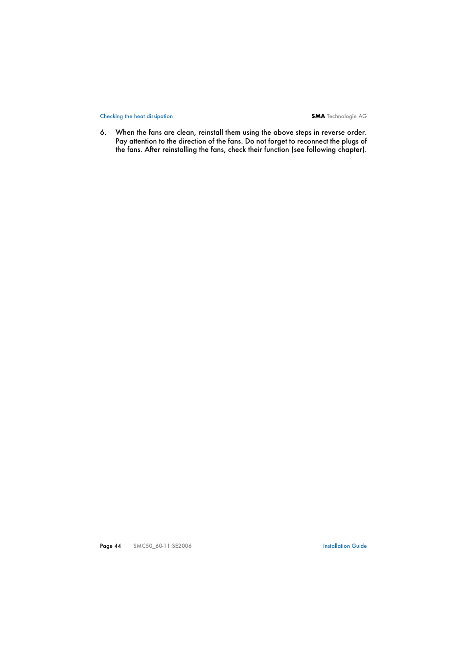 SMA SMC 5000 Installation User Manual | Page 44 / 58