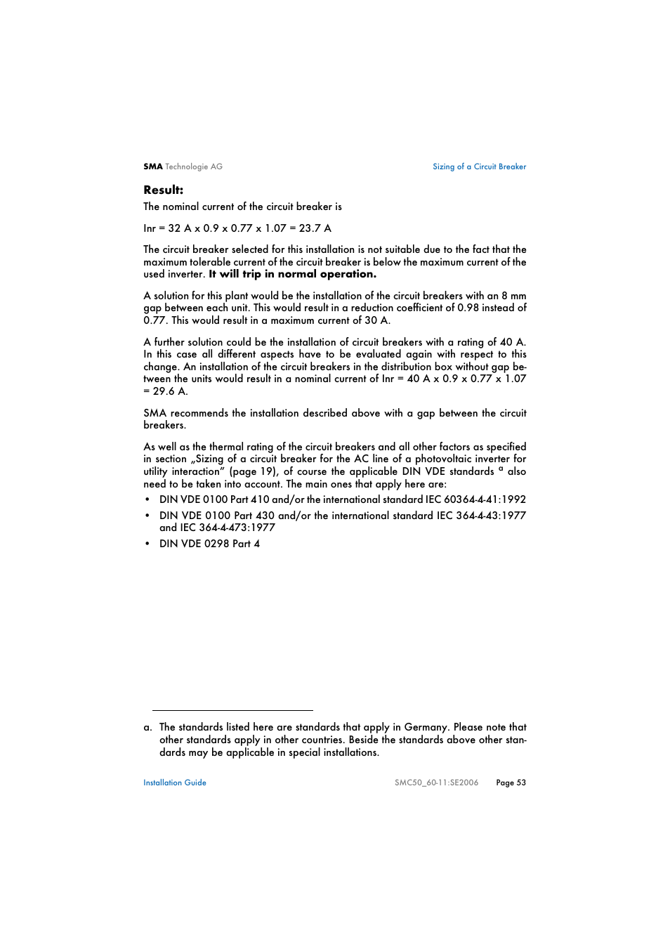 SMA SMC 5000 Installation User Manual | Page 53 / 58