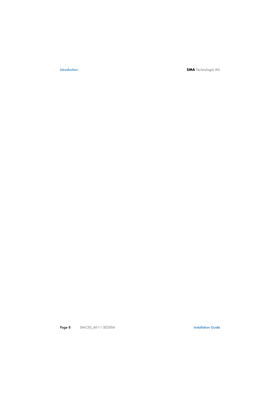 SMA SMC 5000 Installation User Manual | Page 8 / 58