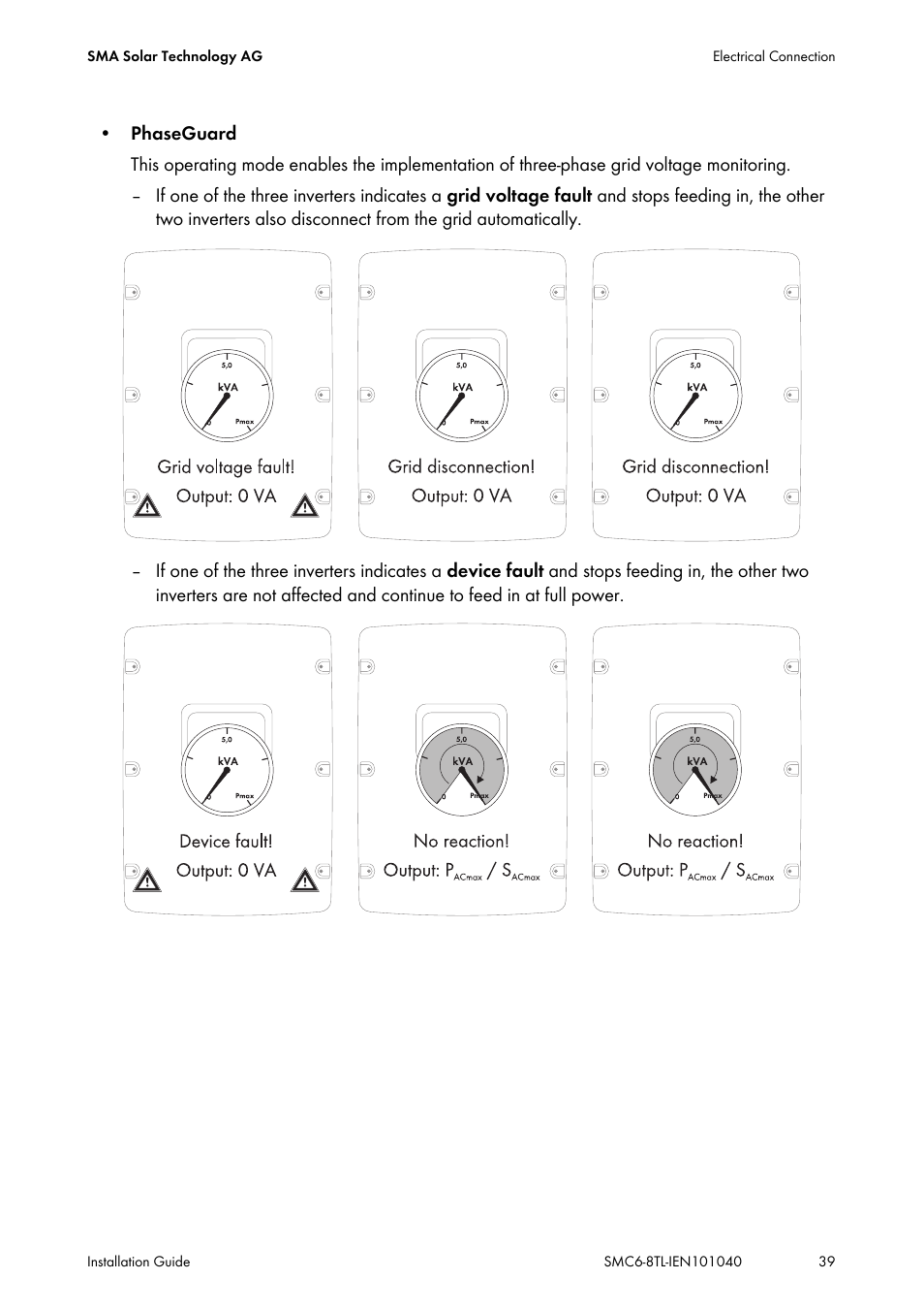 SMA SMC 6000TL Installation User Manual | Page 39 / 88