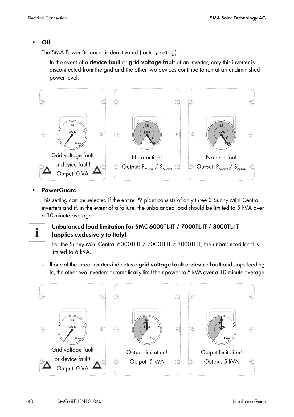 SMA SMC 6000TL Installation User Manual | Page 40 / 88