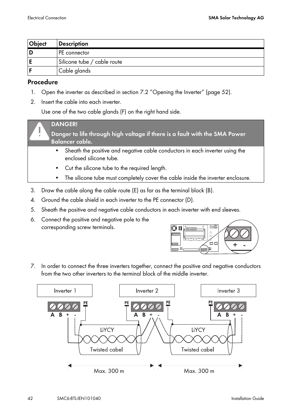 SMA SMC 6000TL Installation User Manual | Page 42 / 88