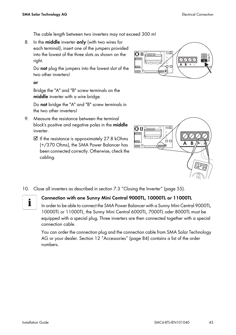 SMA SMC 6000TL Installation User Manual | Page 43 / 88