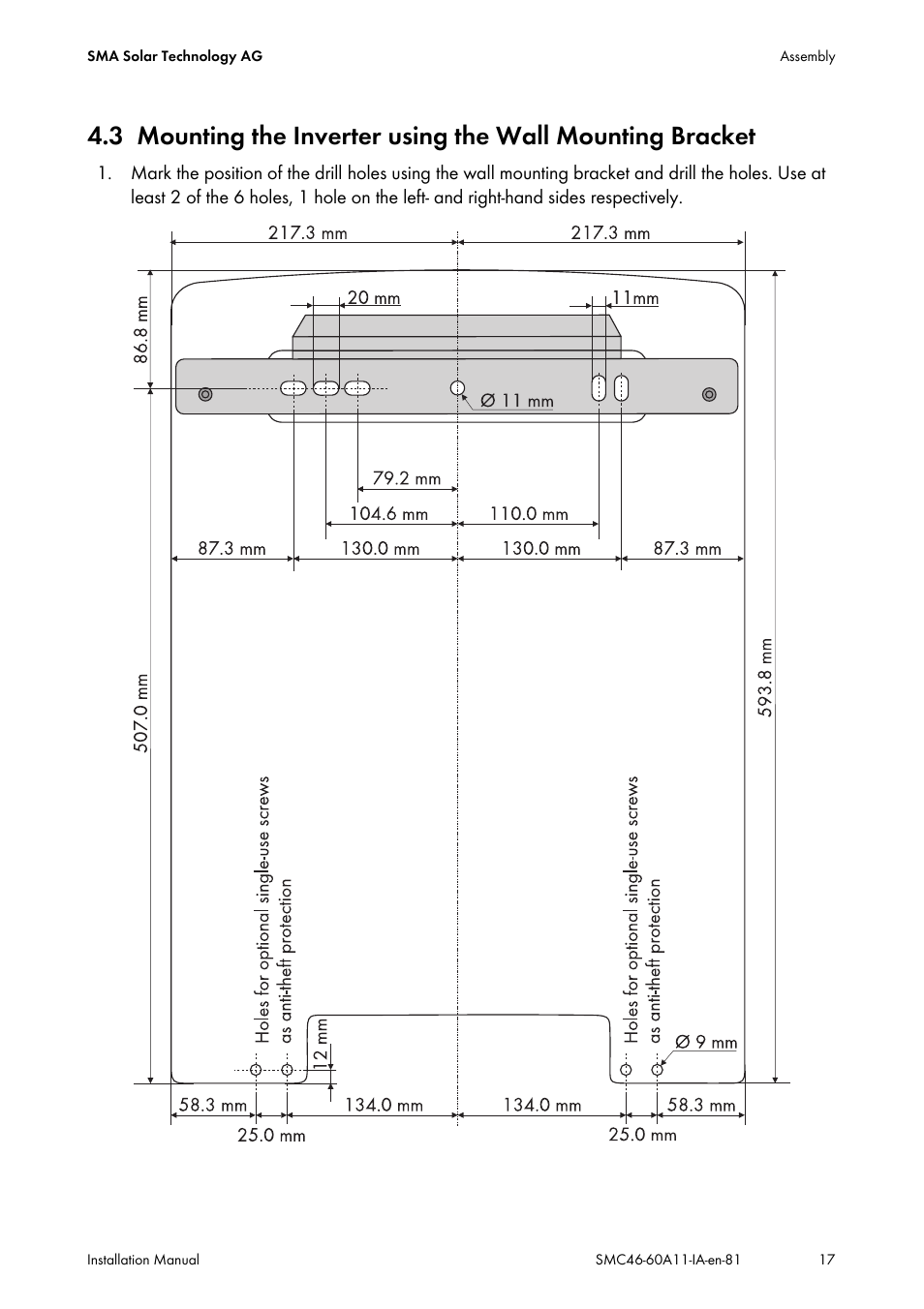 SMA SMC 4600A Installation User Manual | Page 17 / 84