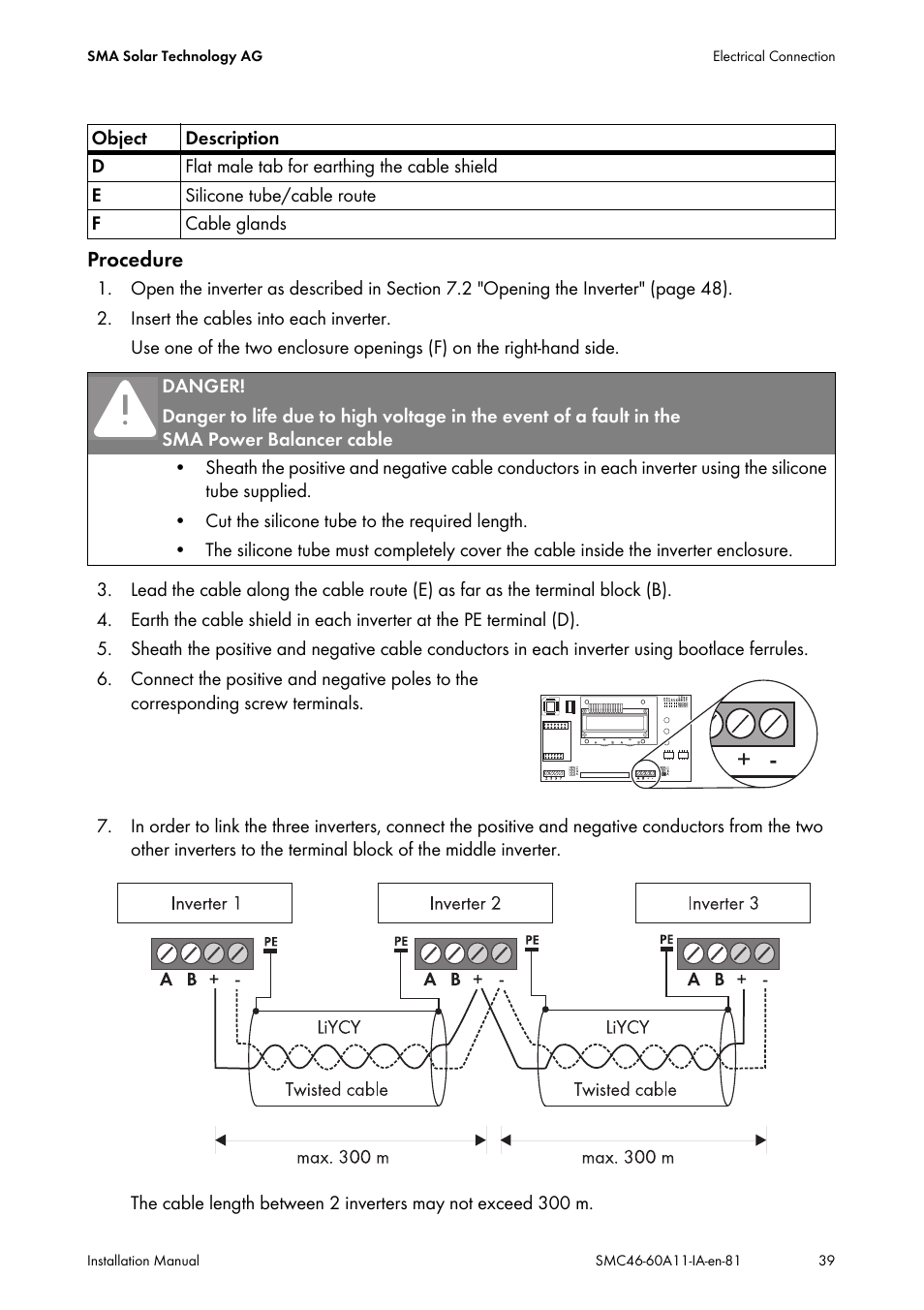 SMA SMC 4600A Installation User Manual | Page 39 / 84