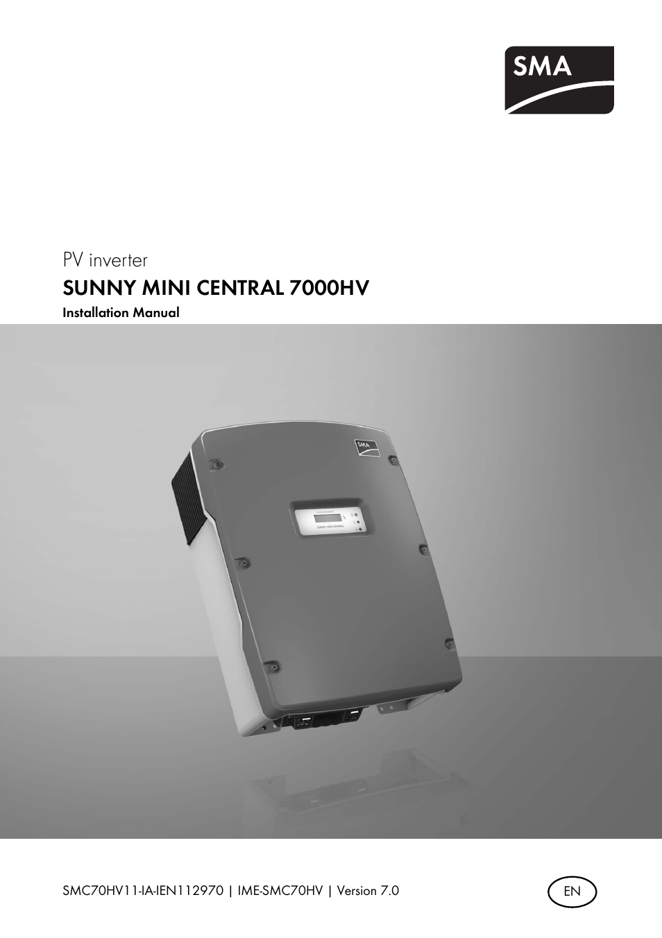 SMA SMC 7000HV Installation User Manual | 88 pages