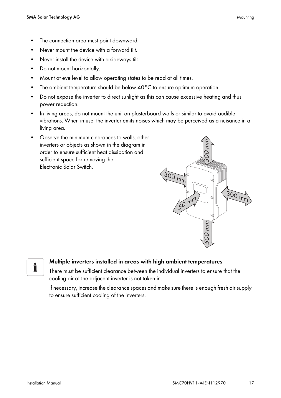 SMA SMC 7000HV Installation User Manual | Page 17 / 88