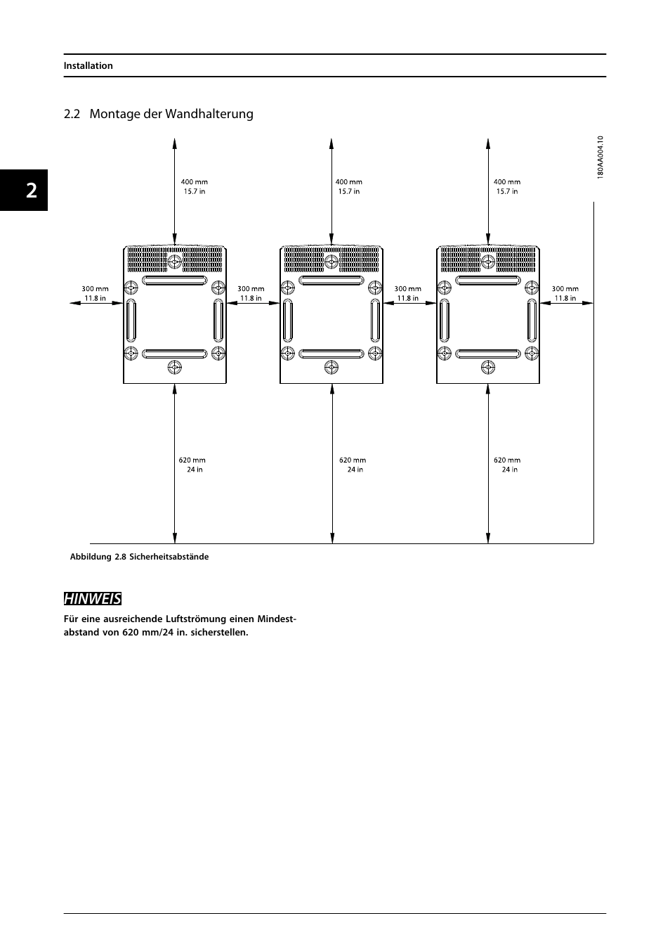 2 montage der wandhalterung | SMA MLX Series User Manual | Page 125 / 153