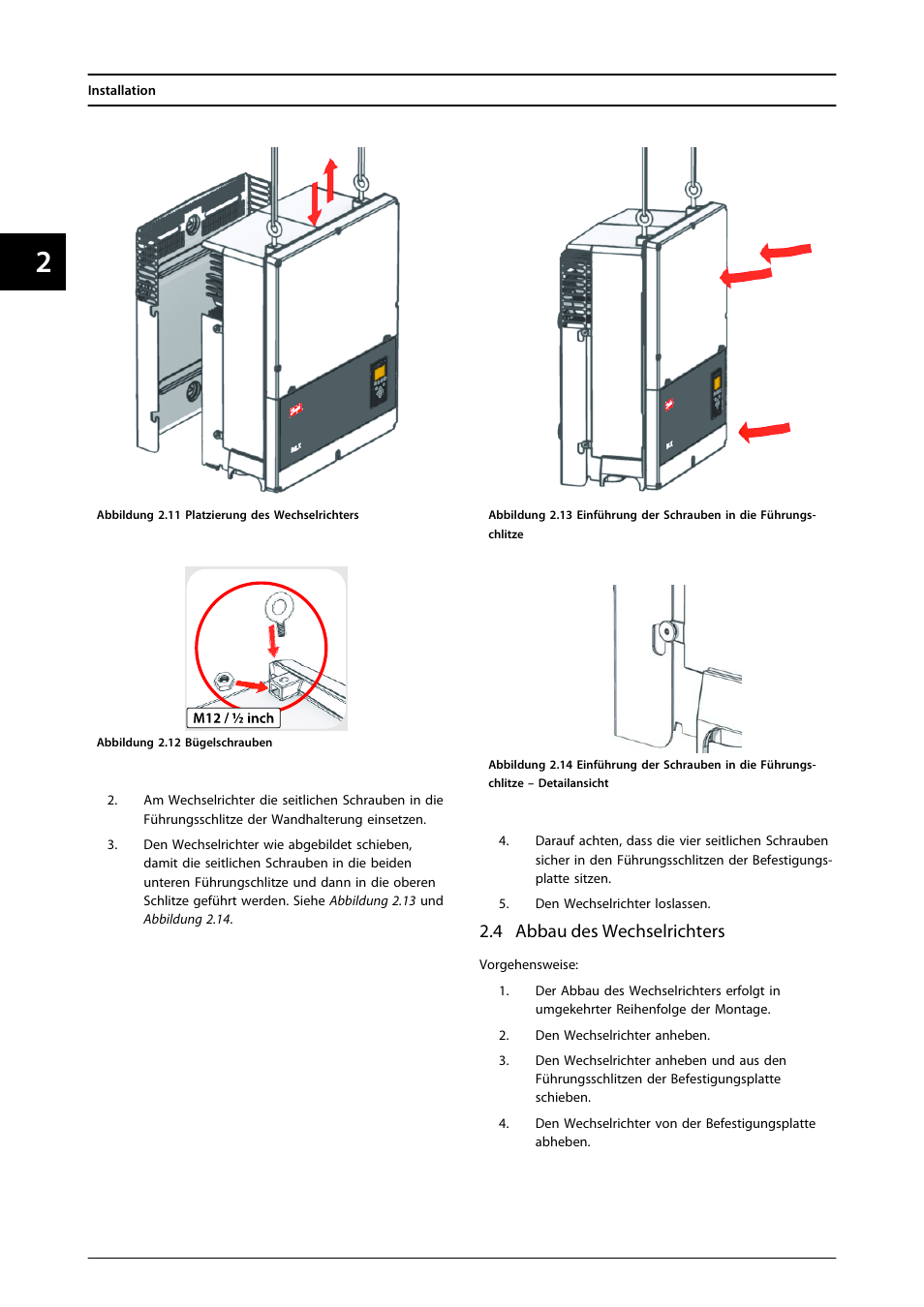 4 abbau des wechselrichters | SMA MLX Series User Manual | Page 127 / 153