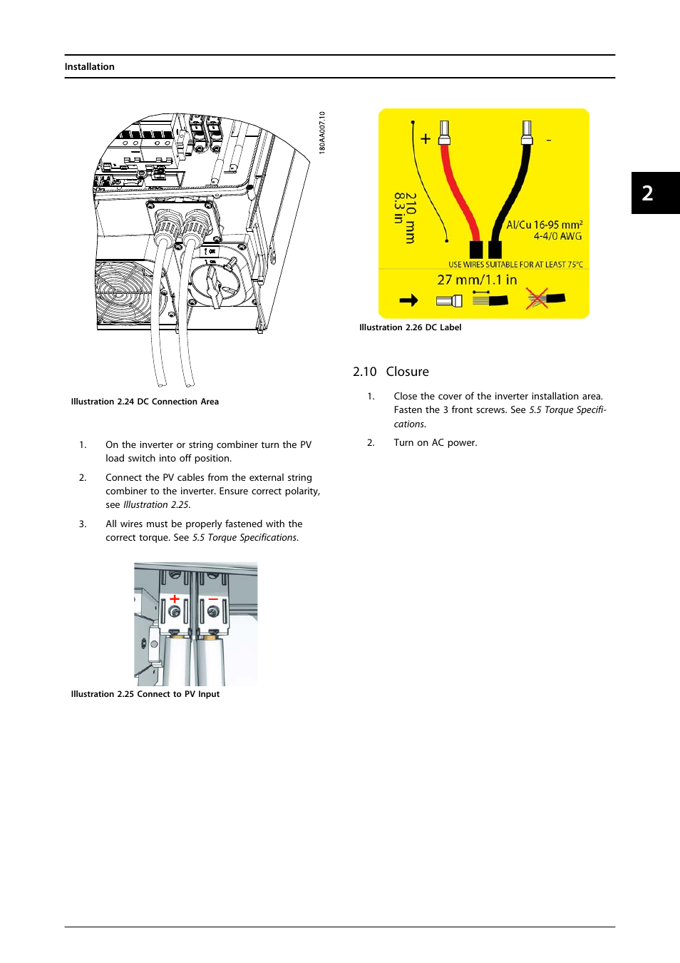 10 closure | SMA MLX Series User Manual | Page 20 / 153