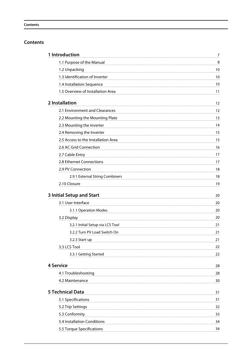 English uk | SMA MLX Series User Manual | Page 6 / 153