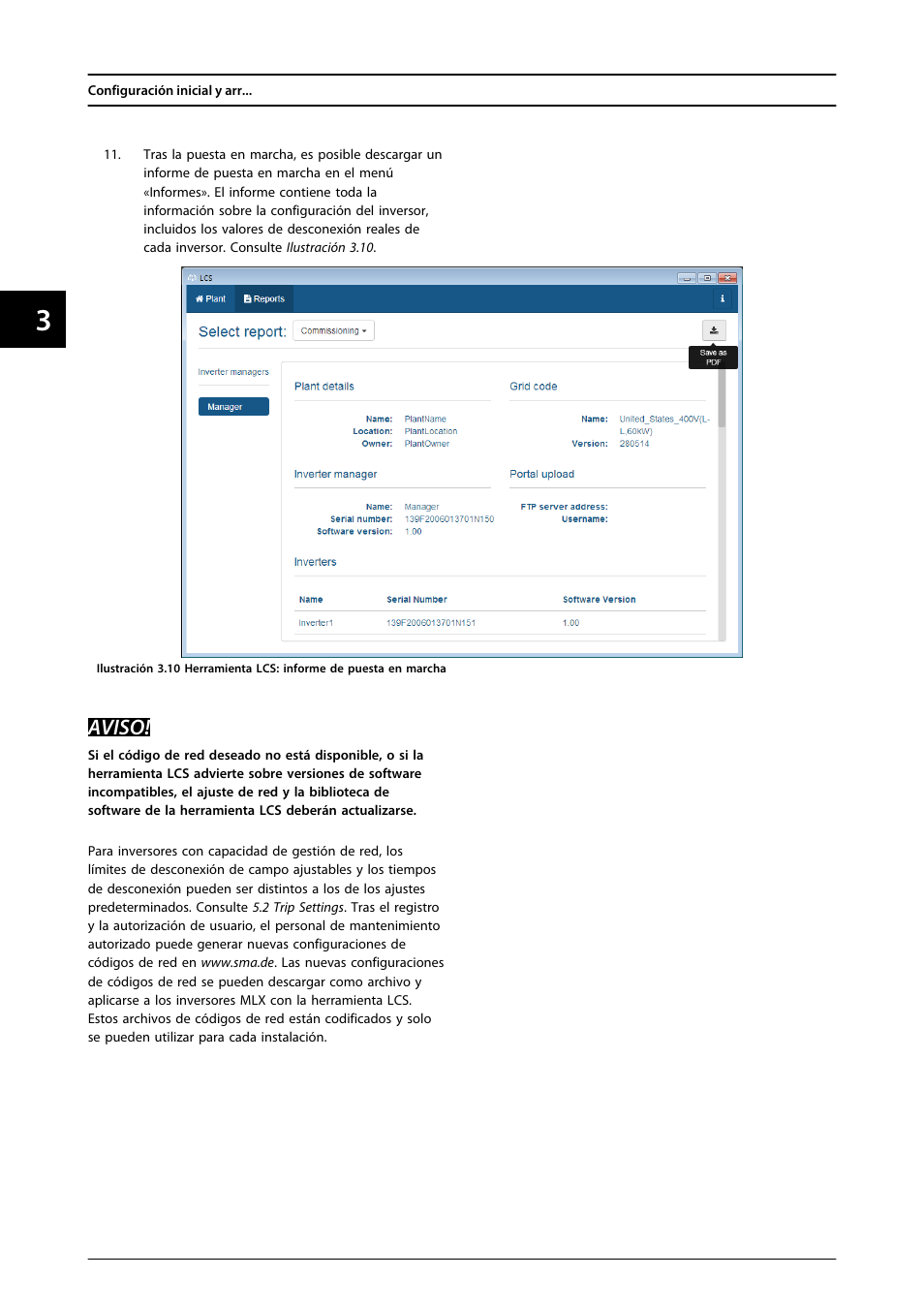 Aviso | SMA MLX Series User Manual | Page 65 / 153