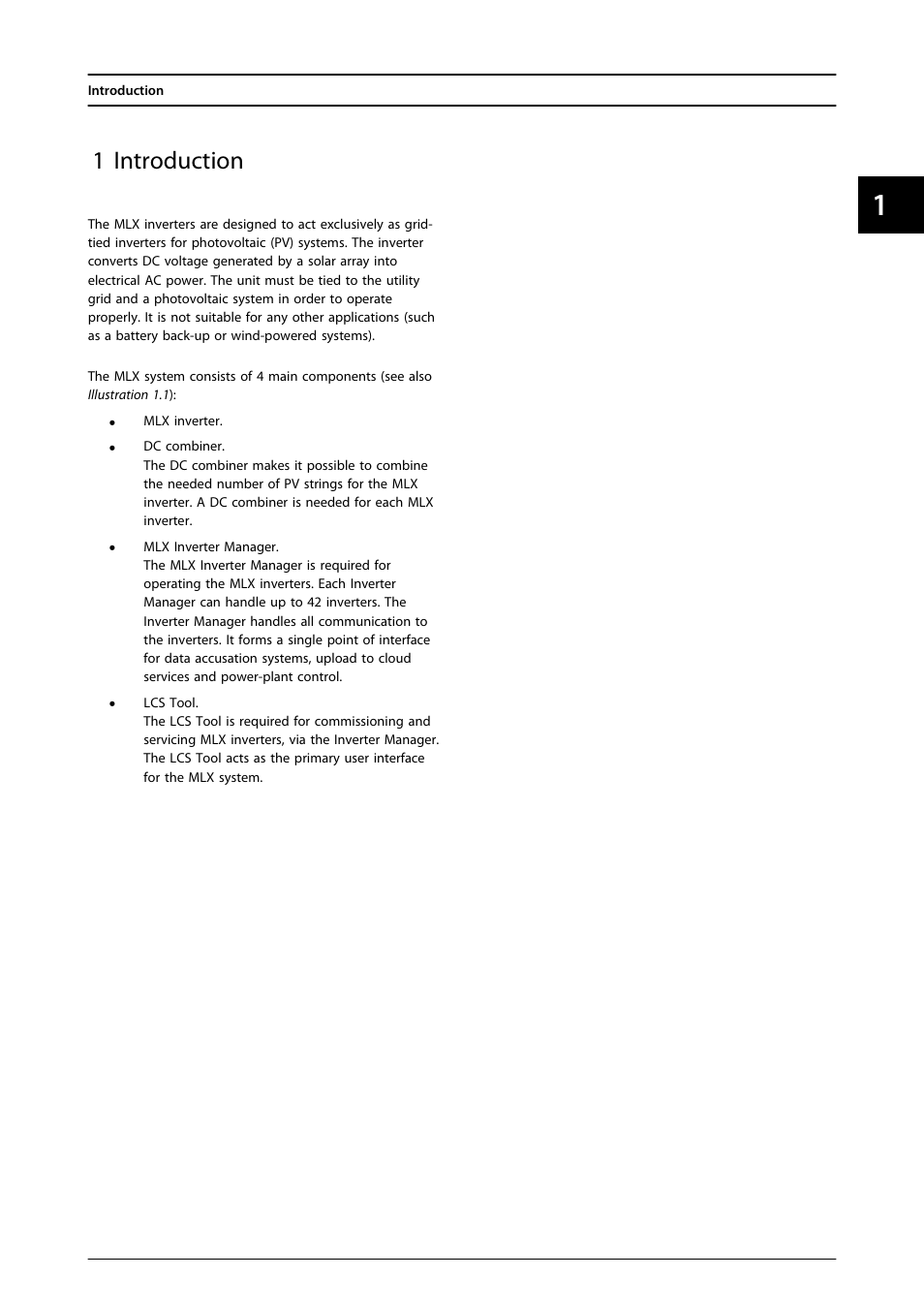 1 introduction | SMA MLX Series User Manual | Page 8 / 153